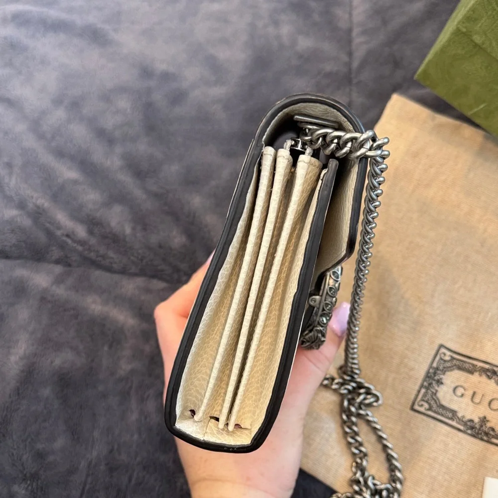 Gucci Dionysus White Leather Wallet On Chain *BRAND NEW*
